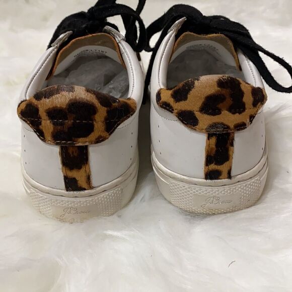 J. Crew Saturday sneakers w/ leopard calf hair size 7 A21 - Picture 7 of 10